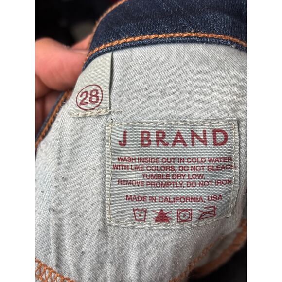 J Brand Women’s 28 Blue Scarlett Cigarette Straight Leg Split Knee Denim Jeans - Picture 7 of 8